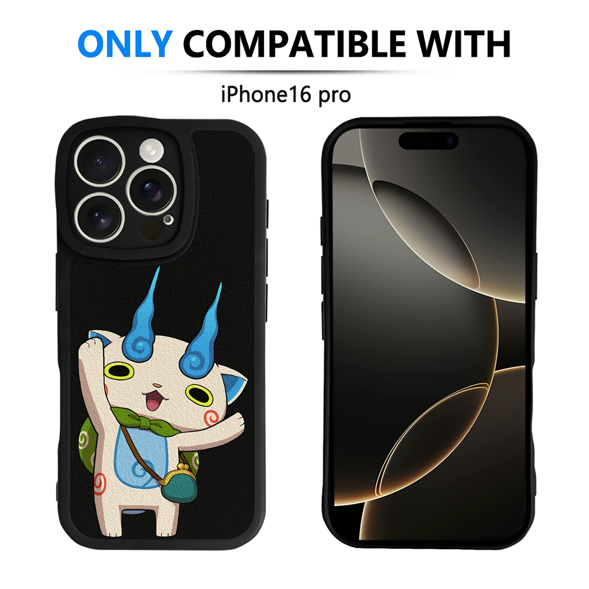 （画像用） 妖怪ウォッチ Yo-kai Watch 【iPhone 16シリーズ対応】シリコンスマホケース（レザー調） 材質：シリコン
